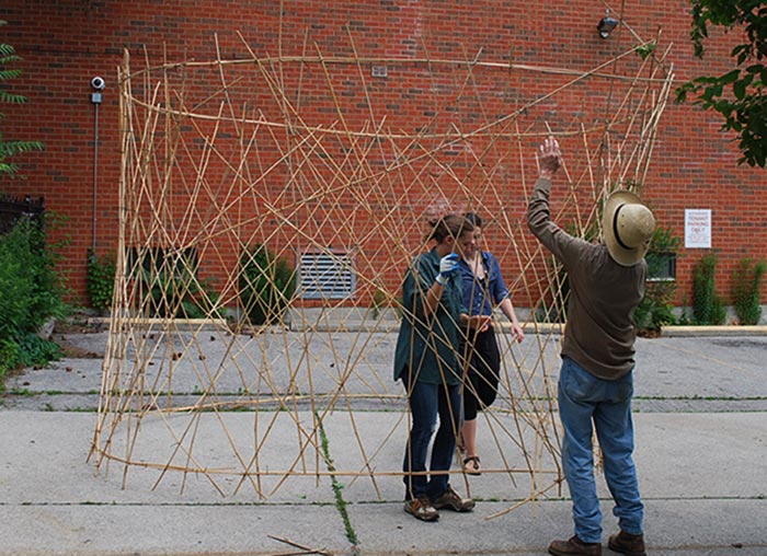 John Shipman, display structure for MoGA artifacts loaned to Listening to Love, 2011